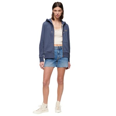 Sweatshirt zippé à capuche femme Essential Logo SUPERDRY