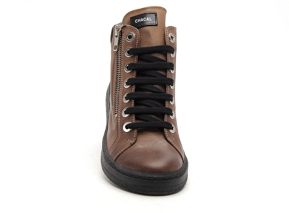 Chacal boots bottine plates femme 6535 marron