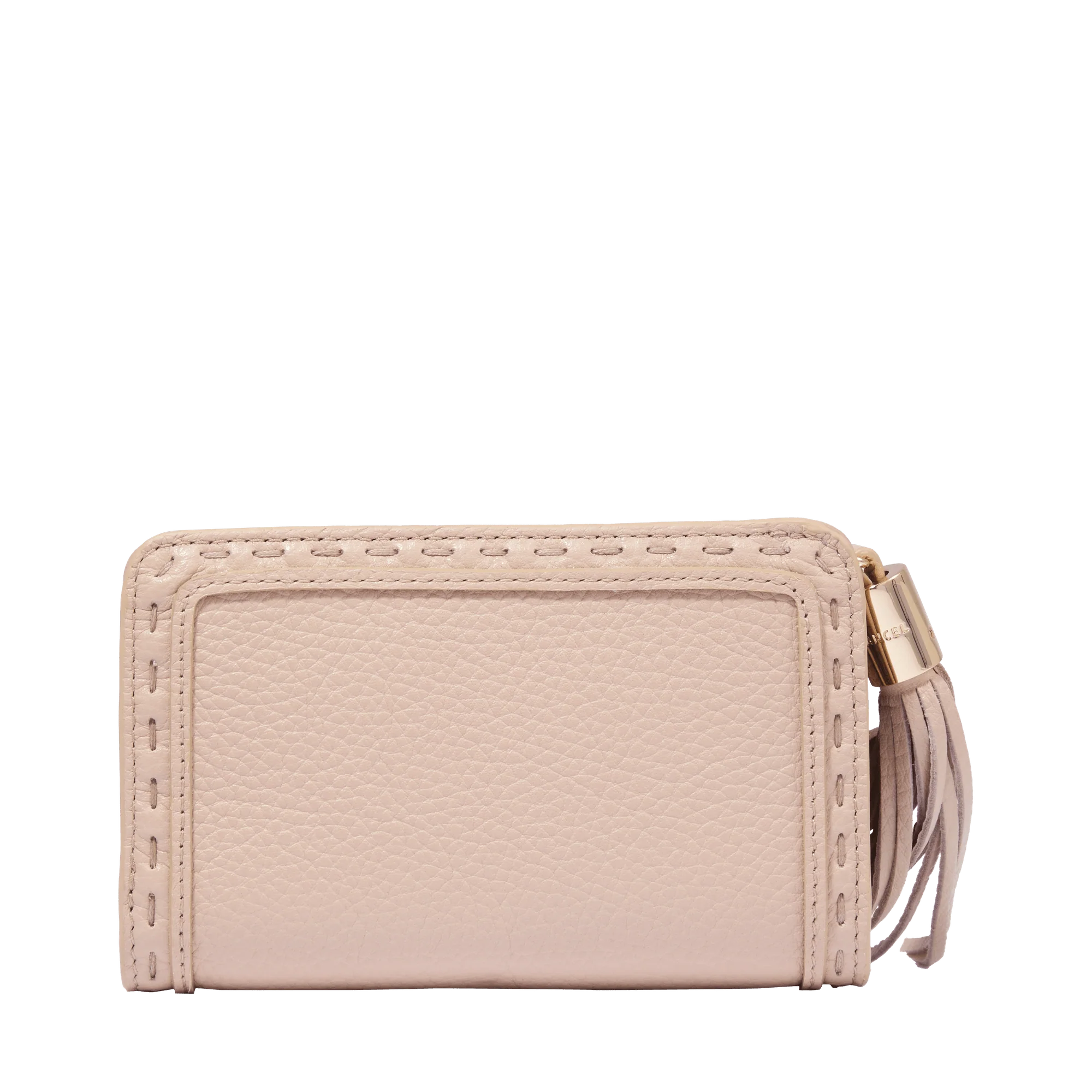 Rectangular zip compact wallet Premier Flirt de Lancel-Capuccino/Doré