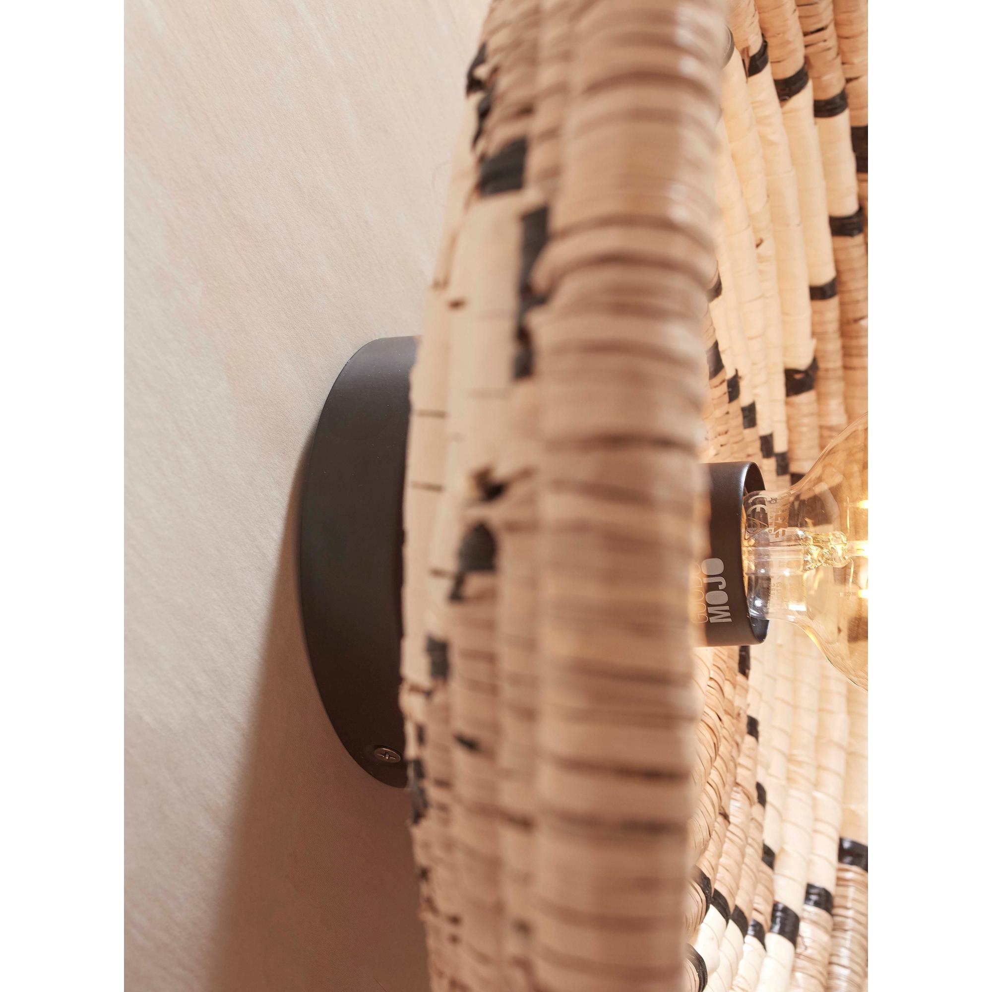 GOOD&MOJO Wandlamp Andros - Naturel|Wit - Ã45cm
