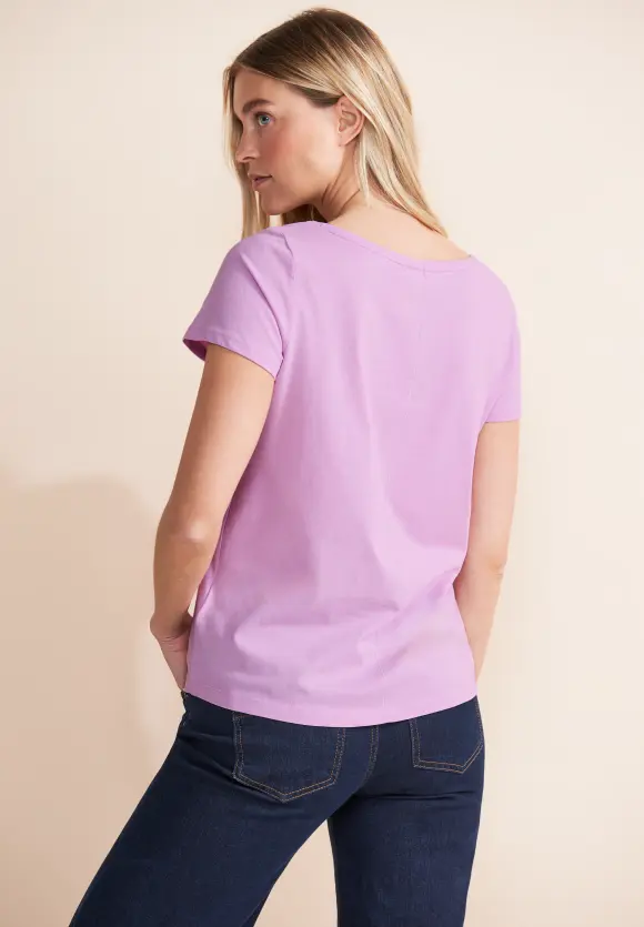 T-Shirt mit Partprint - cherry blossom rose