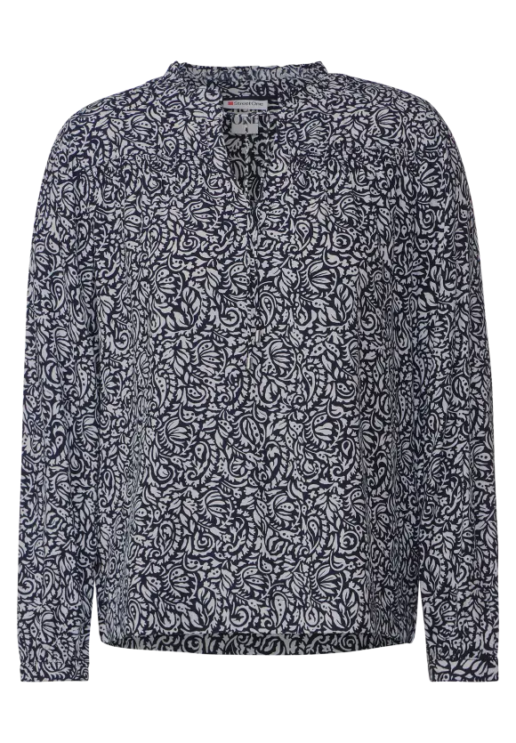 Print Tunikabluse - deep blue