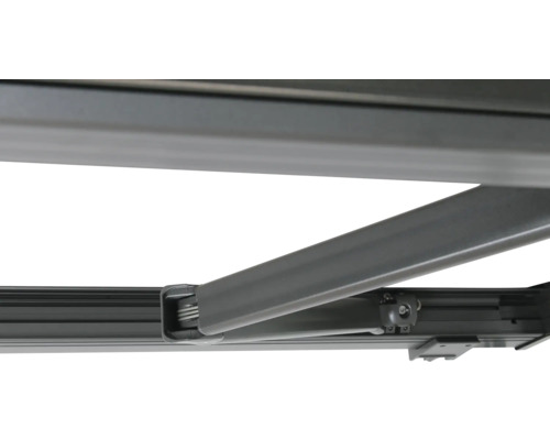 SOLUNA cassettescherm Exquisit 2,5x2 doekdesign 320923 frame DB703 donkergrijs incl. motor en wandschakelaar