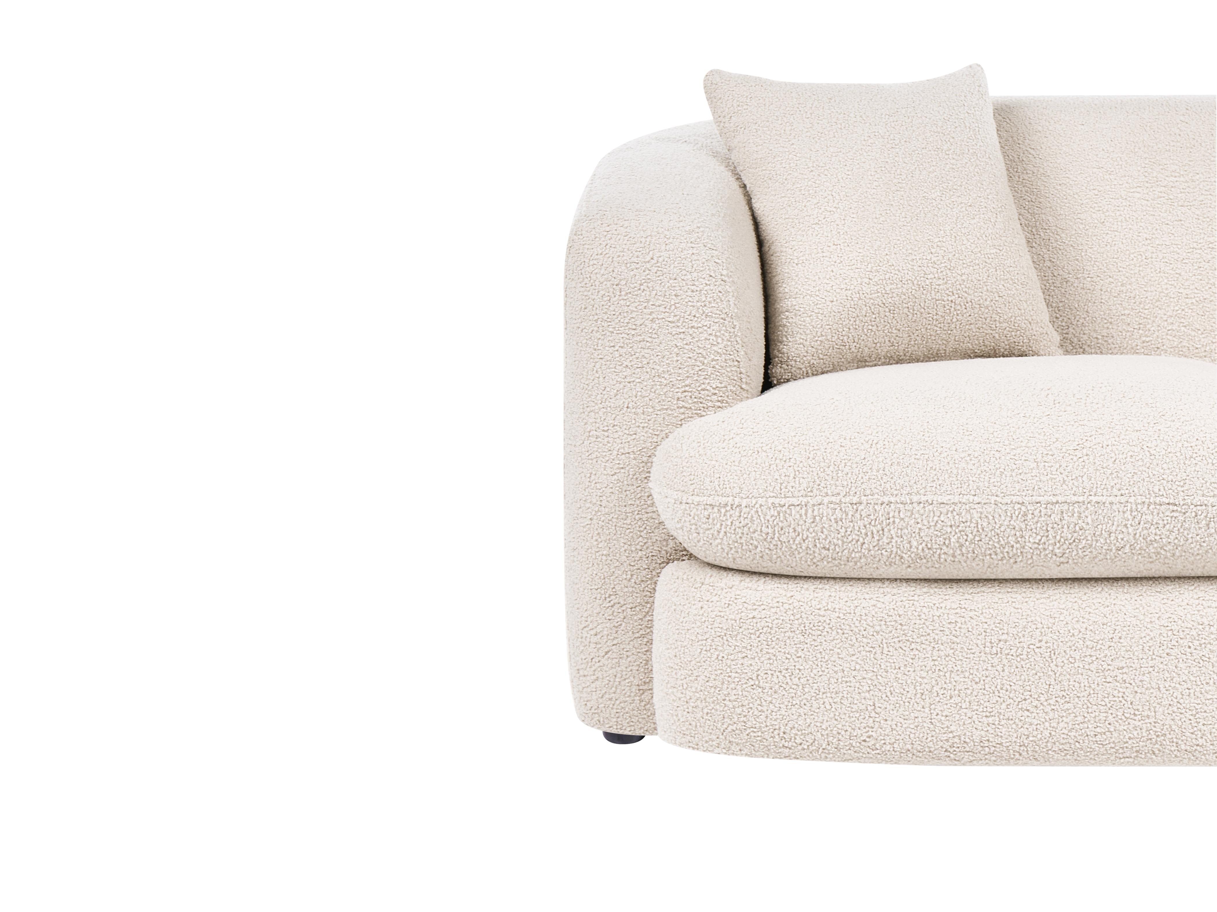 Bank 2-zits HUSBY Bouclé Beige