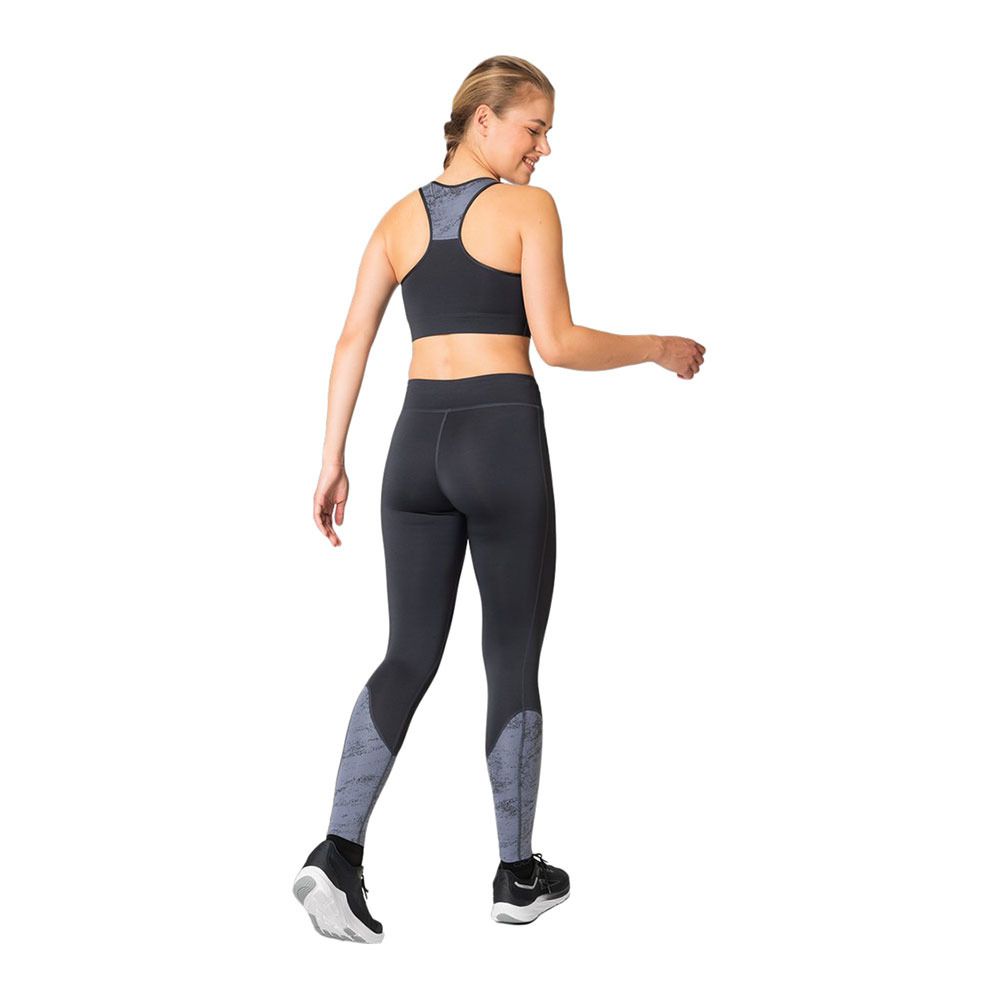 Odlo ESSENTIAL PRINT - Collant Femme india ink/folkstone gray
