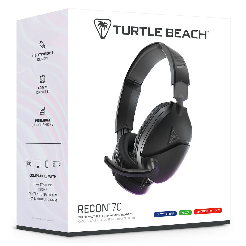 Turtle Beach Recon 70 gaming headset - zwart