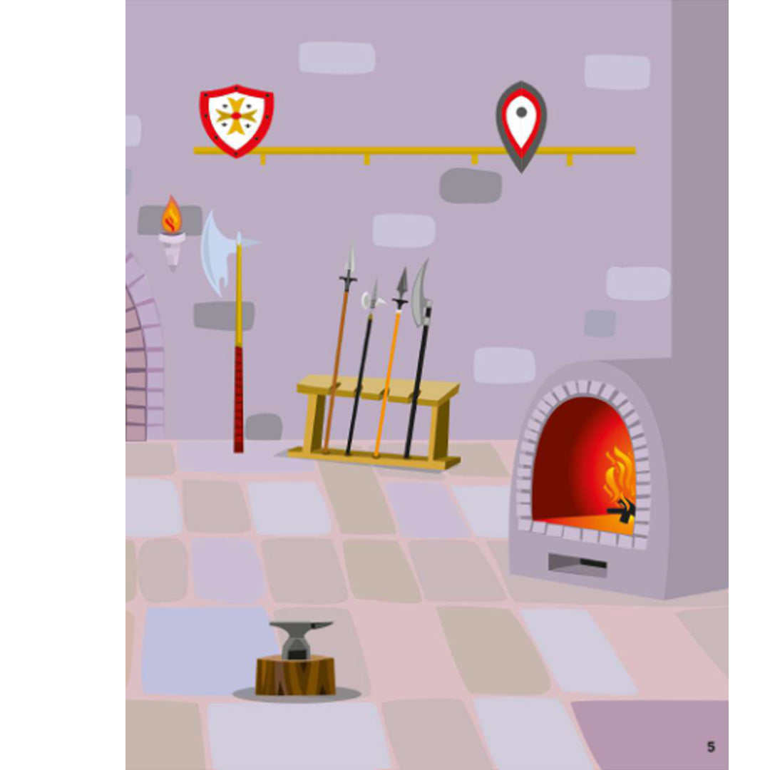 uitgeverij usborne stickerboek ridders en kastelen