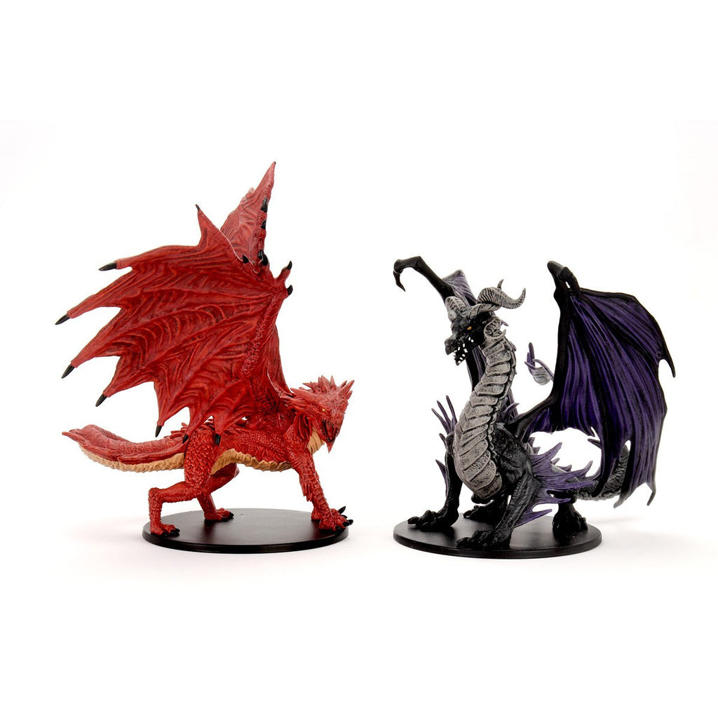 Pathfinder Battles Premium Figures - City of Lost Omens: Adult Red & Black Dragons