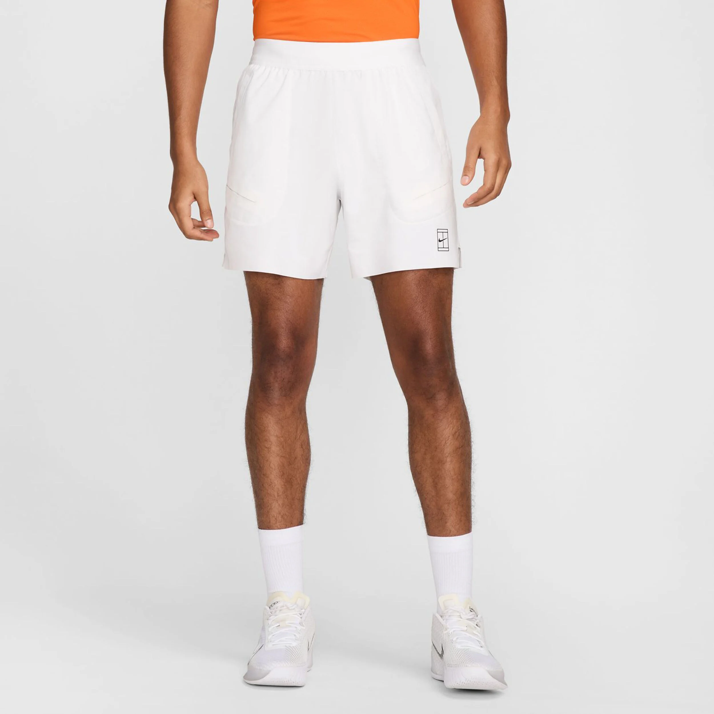 Nike Court Dri-Fit Advantage 6in Shorts Hommes - Blanc , Noir