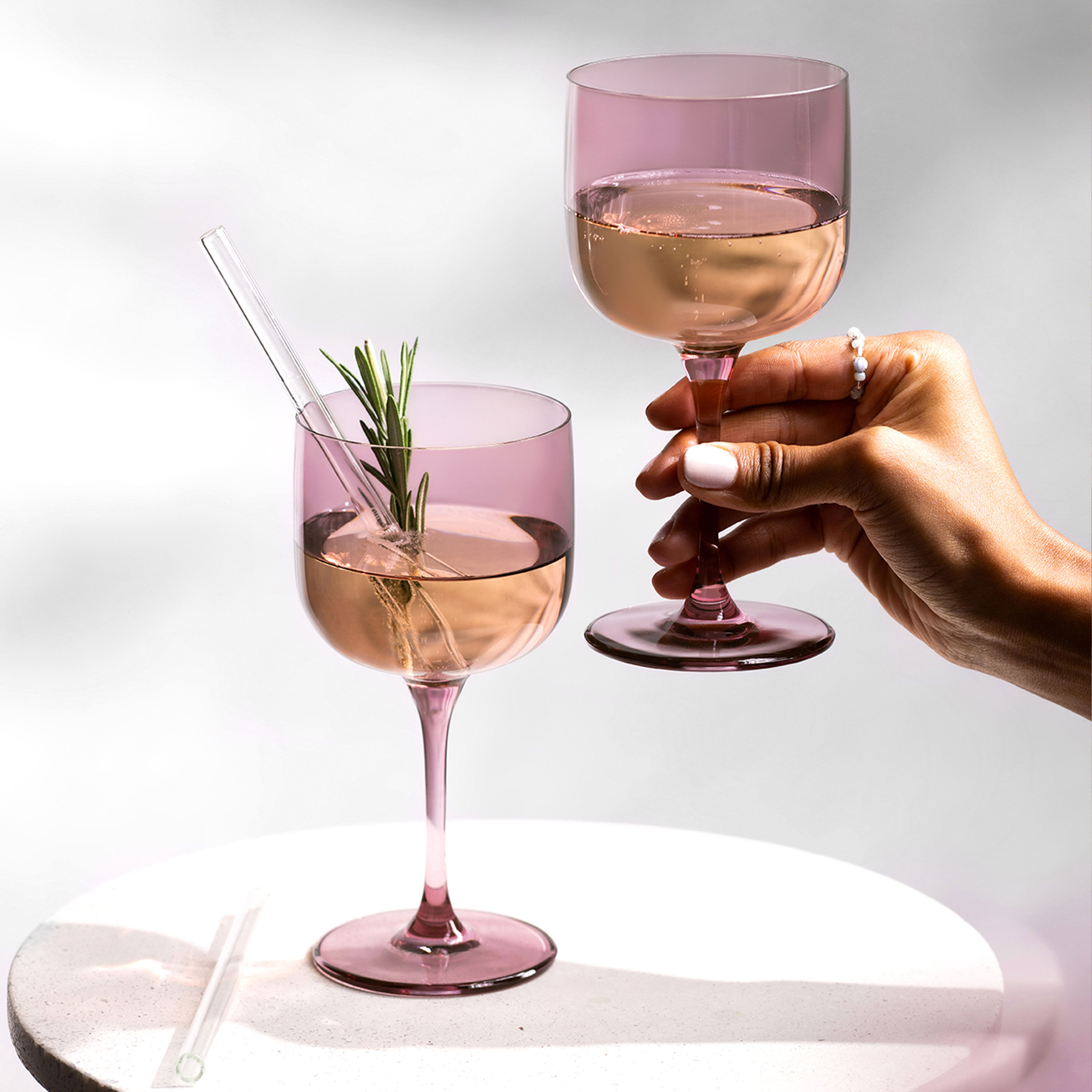 Like Glass Wine glass Purple, 6.8 oz, crystal glass