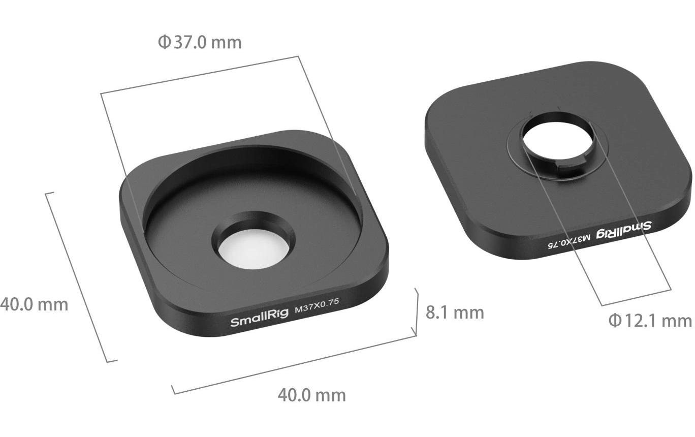 Universal T-Mount auf 37mm Objektivadapterring mit GewindeFür mobile Filmemacher