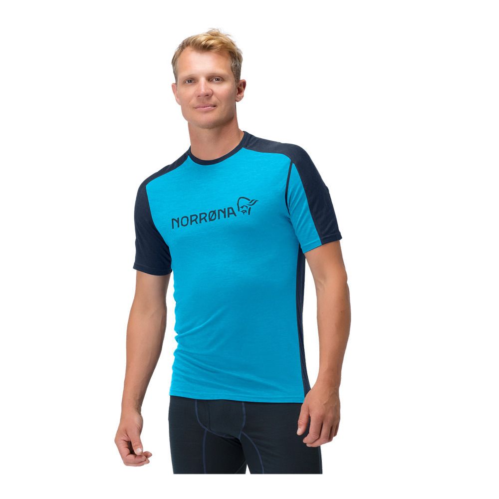 Norrona FALKETIND EQUALISER MERINO - Maillot Homme hawaiian su