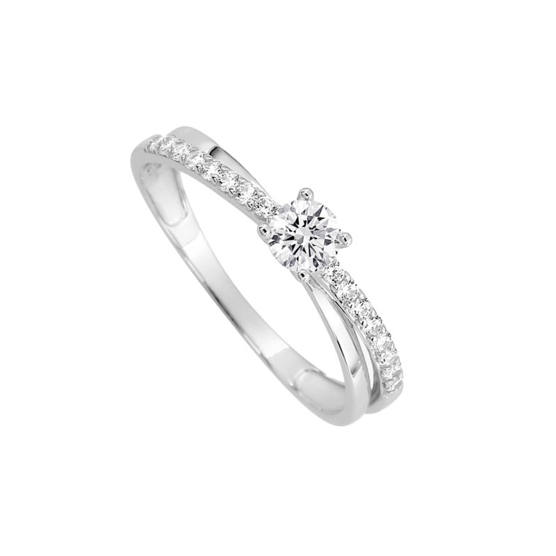 Bague Femme - Oxyde de zirconium - Or 18 Carats