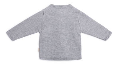 Petite Chérie Atelier Margit Cardigan, Light Grey/Grey Melange