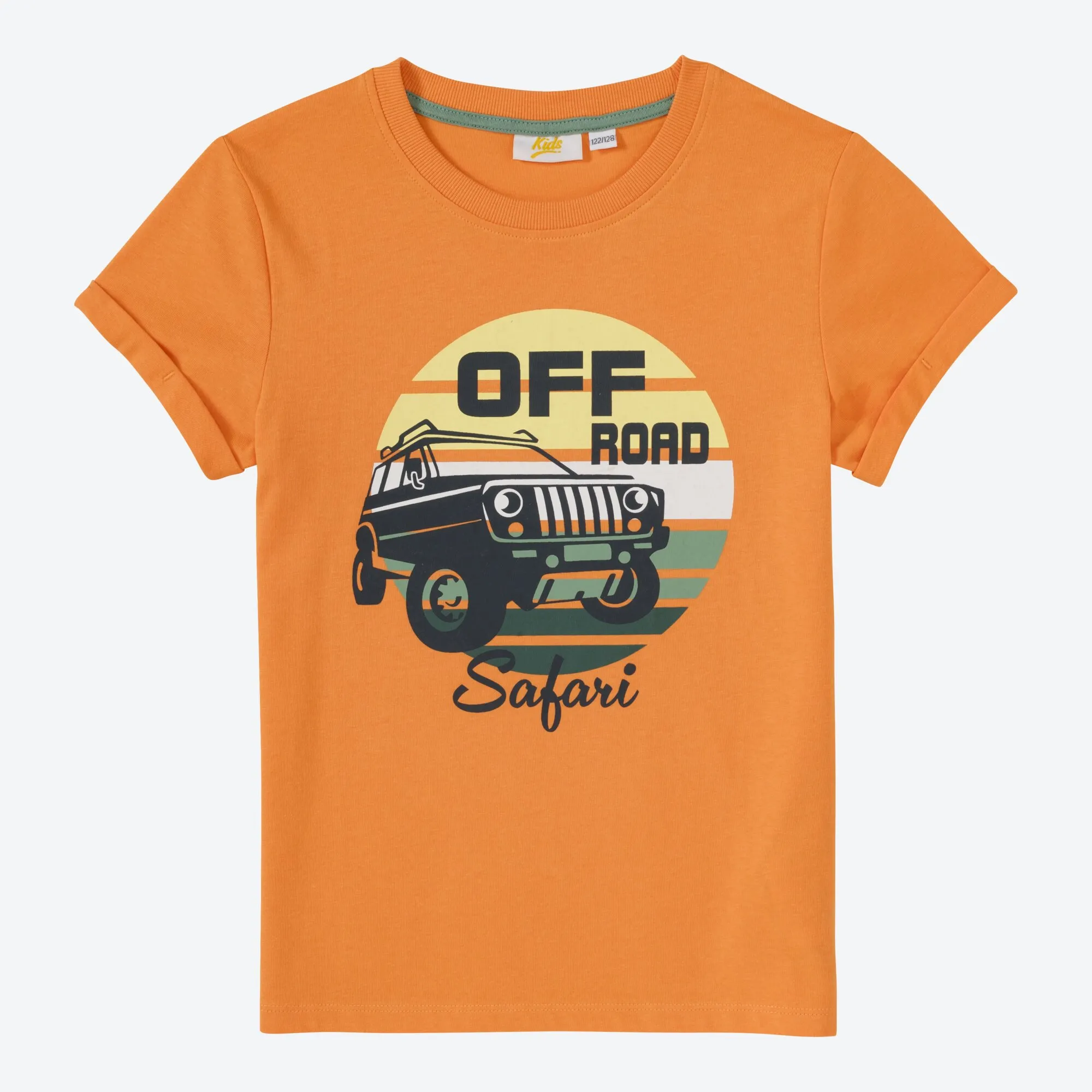 Jungen-T-Shirt mit Safari-Frontaufdruck