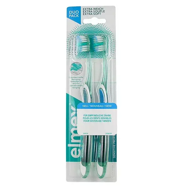 Escova de dentes Elmex Sensitive Duo Pack Extra Macia