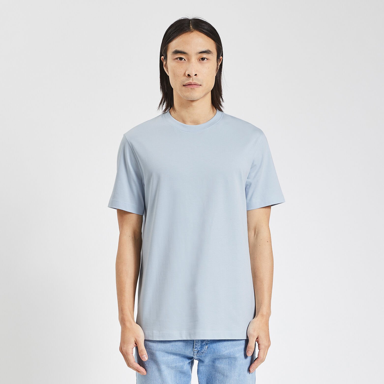 Tee shirt 'le parfait by JULES' coton issu de l'ag Bleu clair