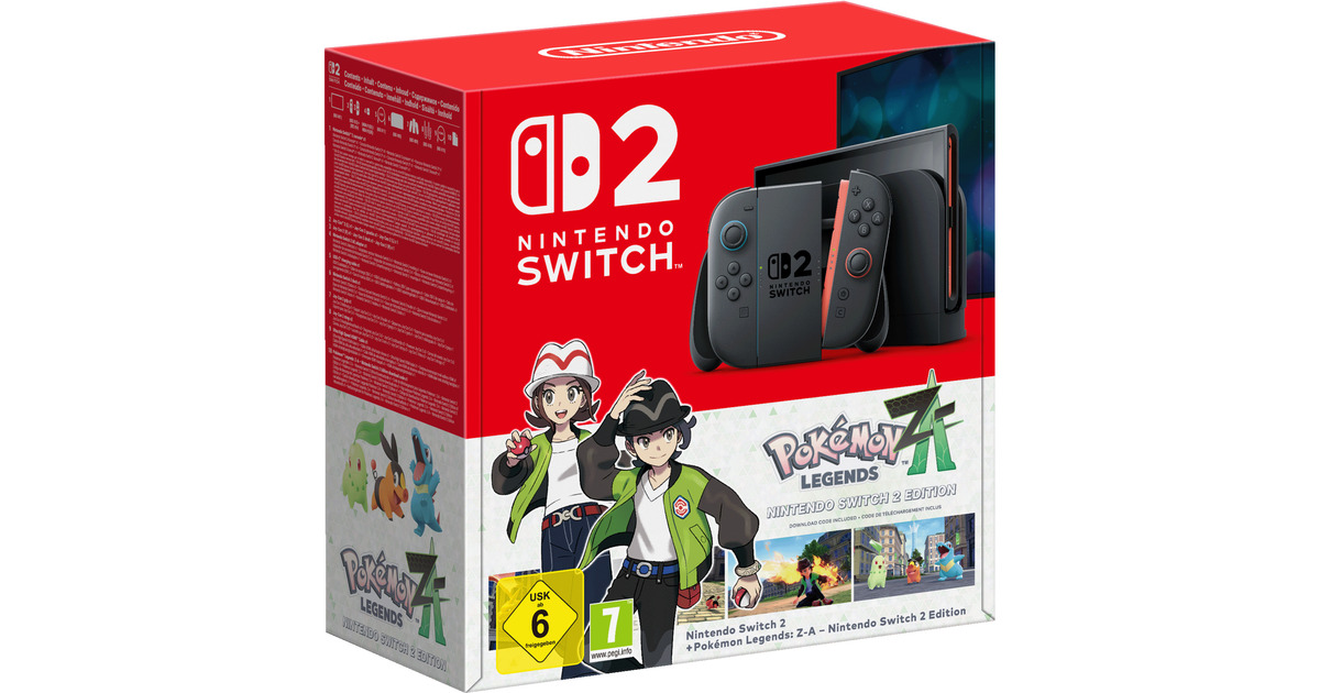 NintendoSwitch 2 + Pokémon Legends: Z-A – Nintendo Switch 2 Edition spelconsole