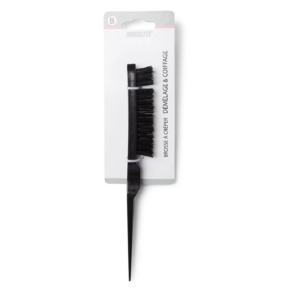 Brosse à cheveux démêlage et coiffage picots en nylon noir