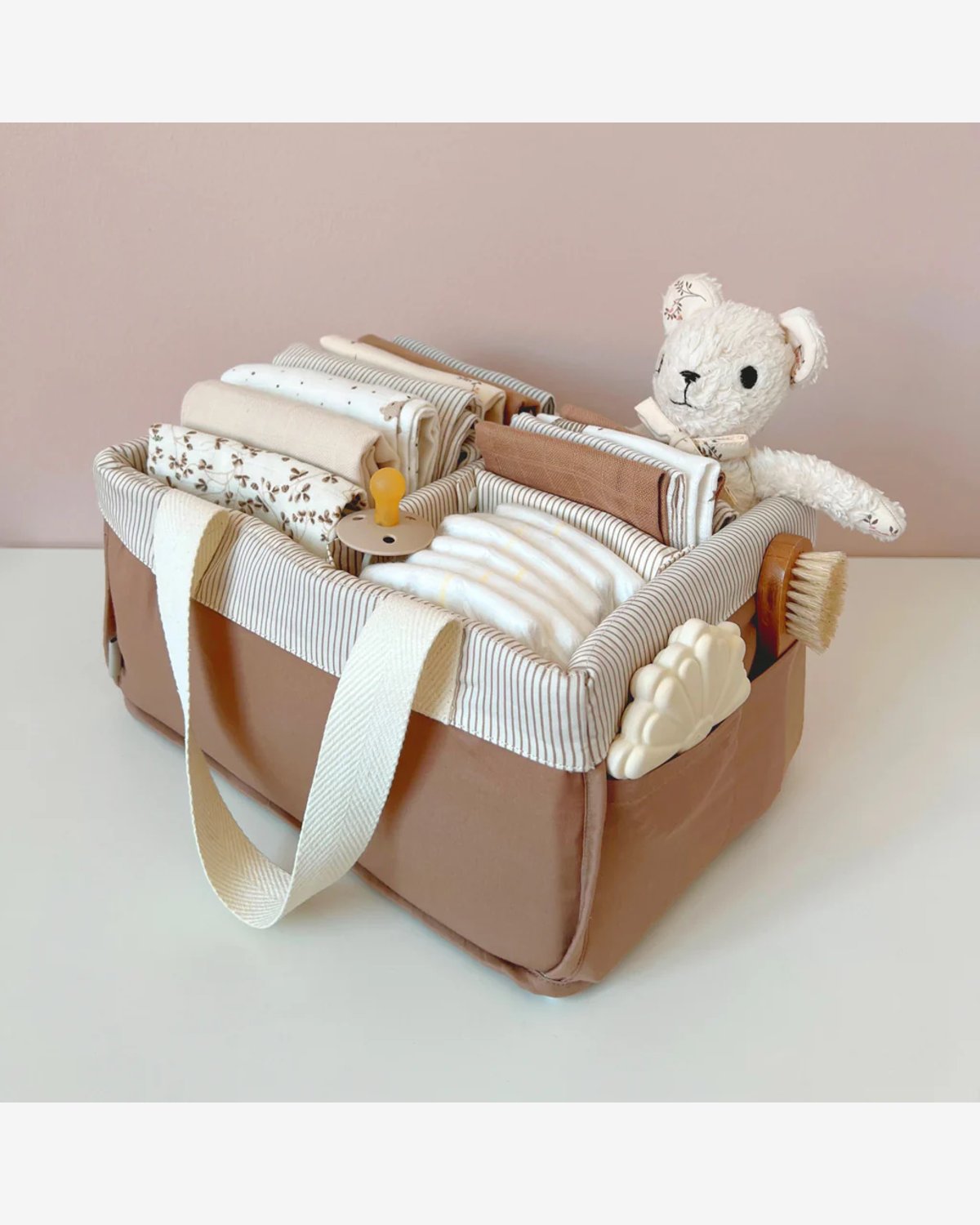 Oppbevaringskurv med håndtak, 32x23cm – Økologisk | Diaper Caddy