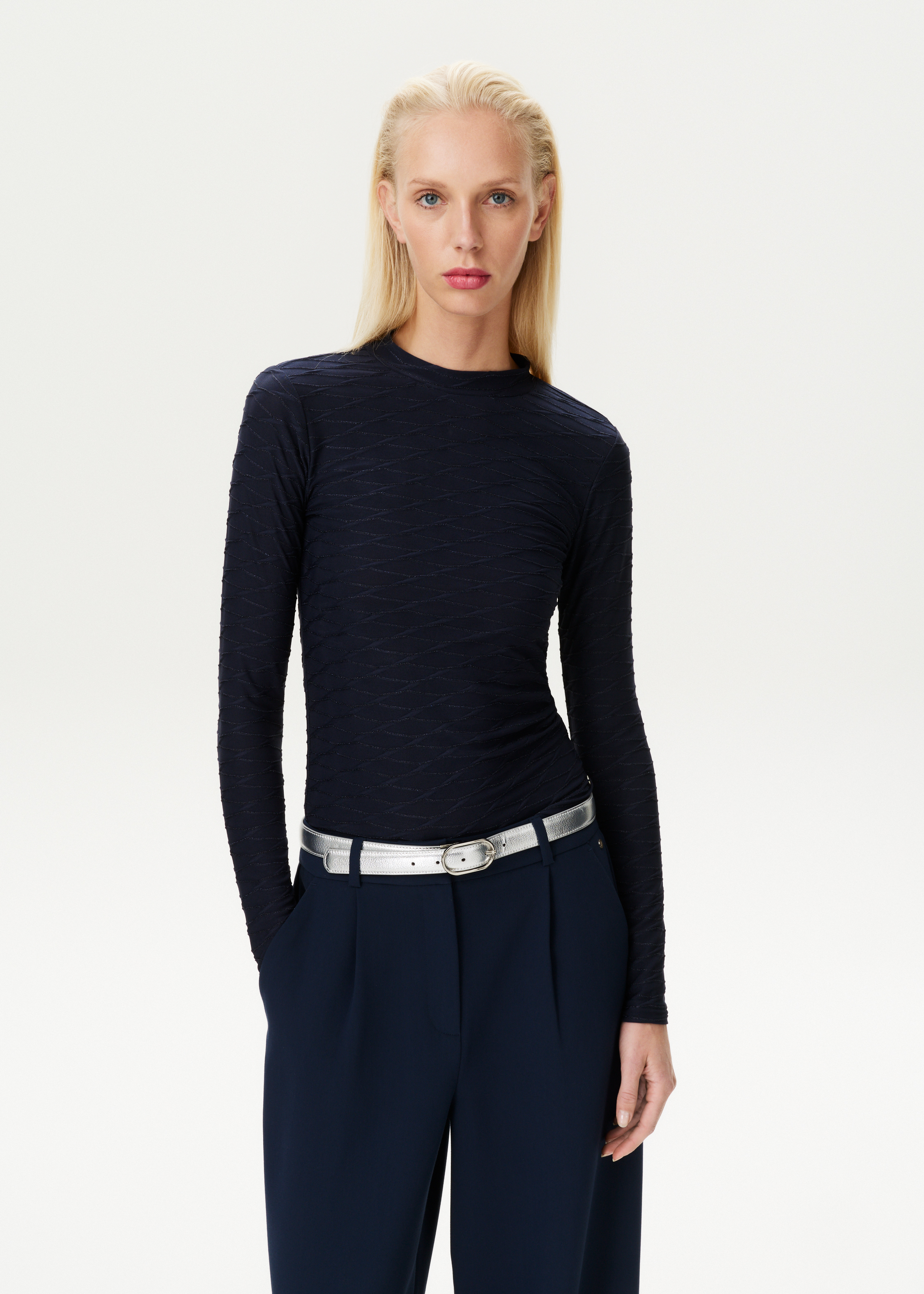 Top met lurex details