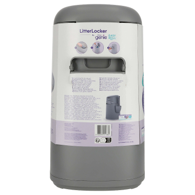Litter Locker Genie Entsorgungseimer EasyRoll grau