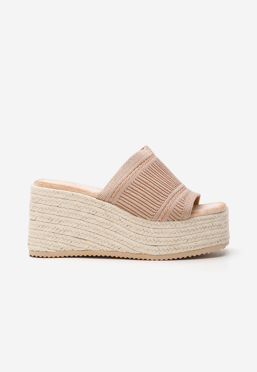 Mules à plateforme kaki Yessenia