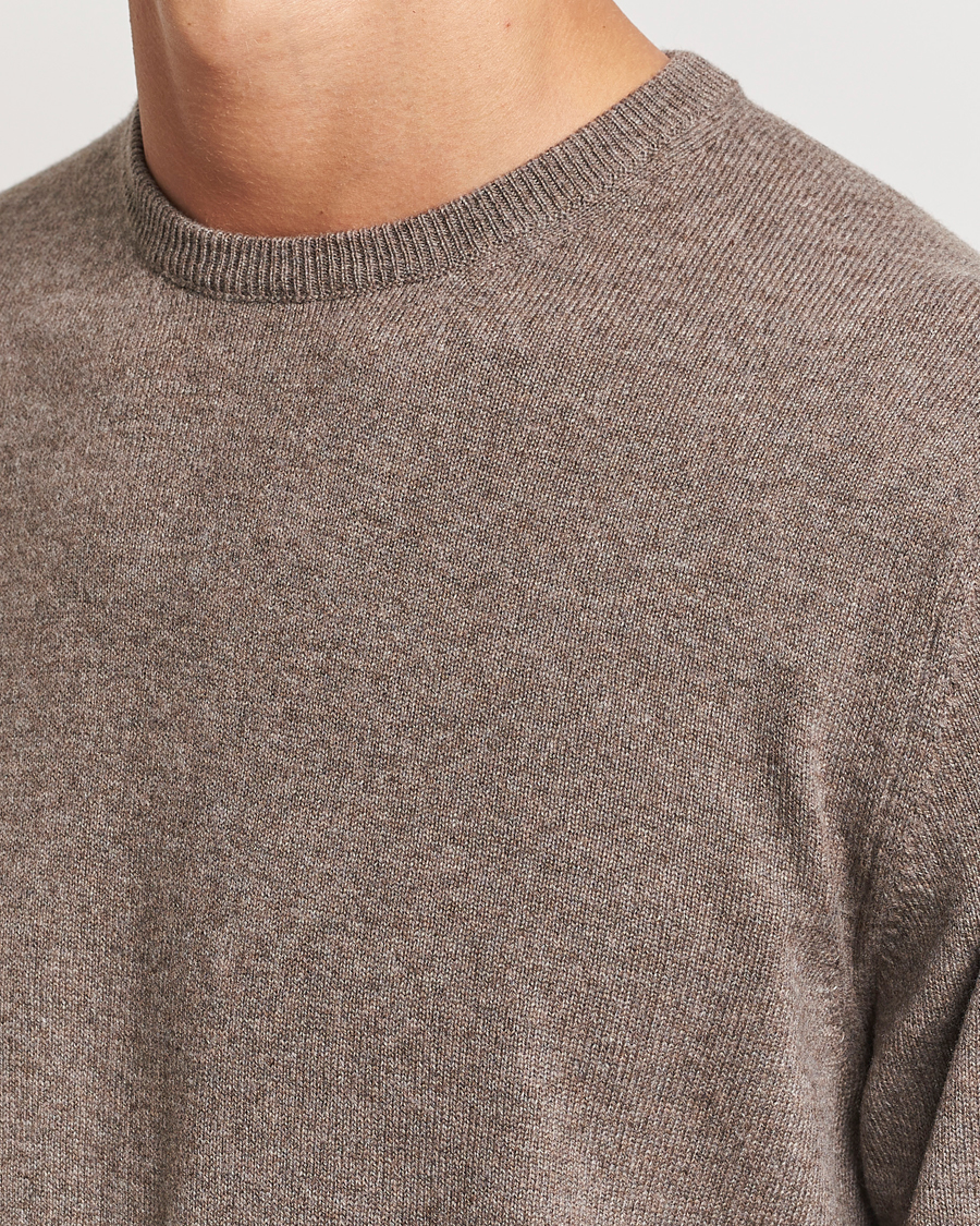 Piacenza Cashmere Cashmere Crew Neck Sweater Brown
