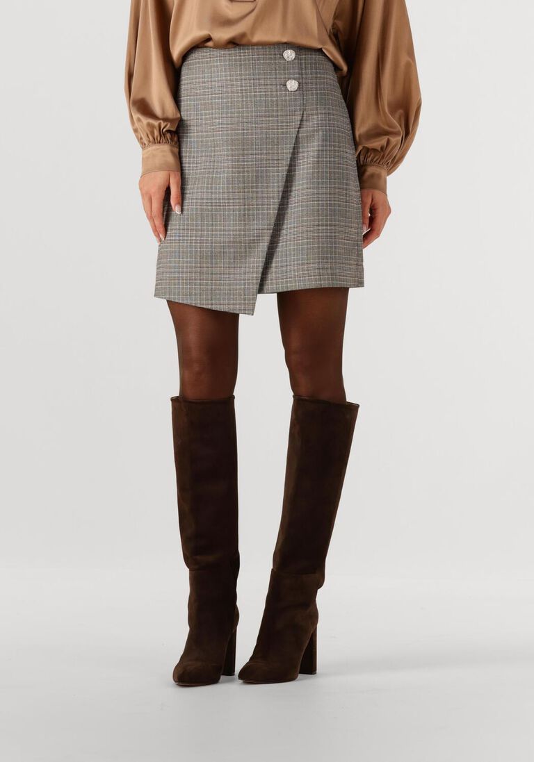 grijze bruuns bazaar midirok bbmaina skirt