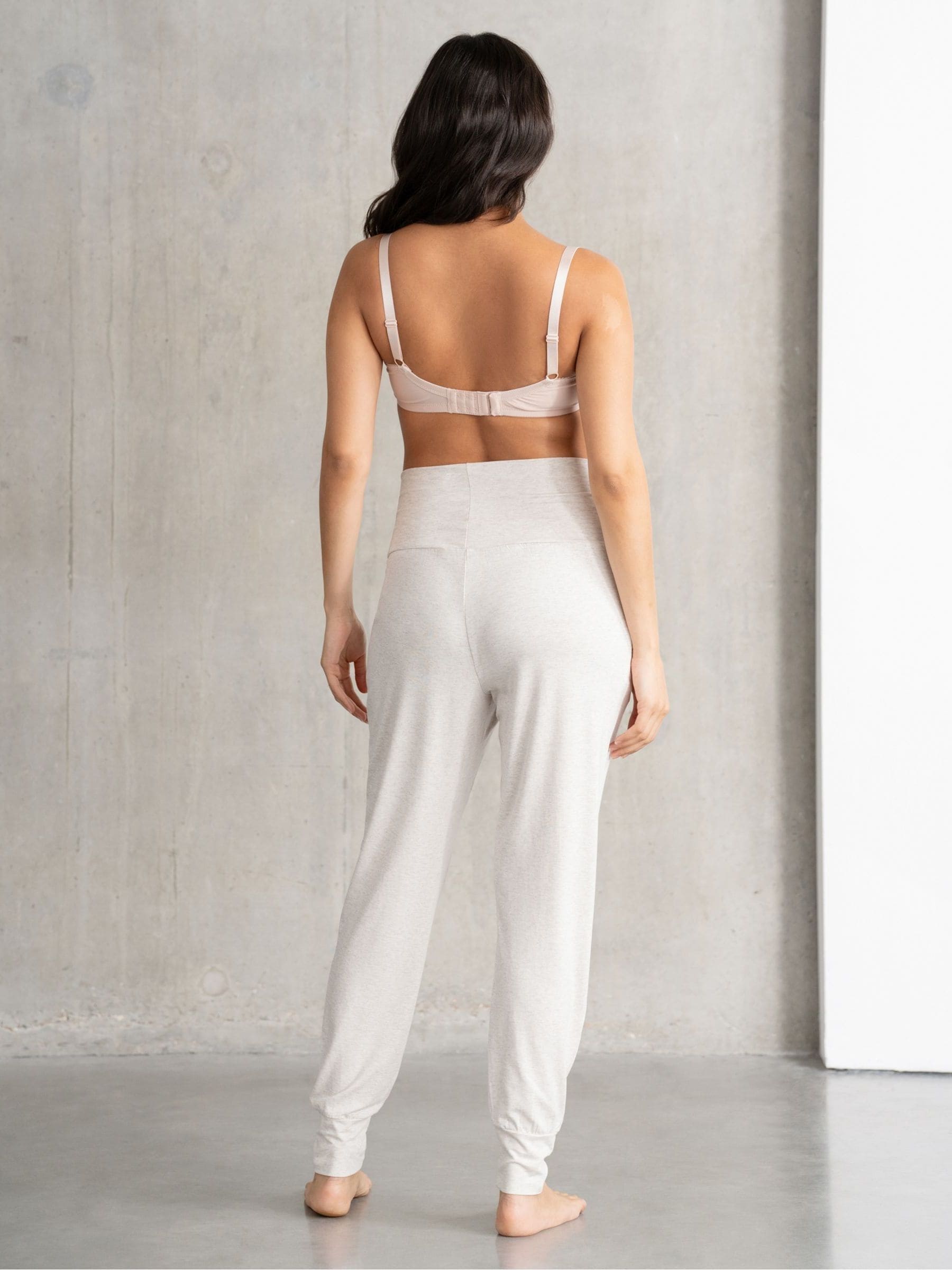 Gemêleerd havermoutkleurig - Seraphine Loungewear Pyjama's Set voor zwangerschap en borstvoeding