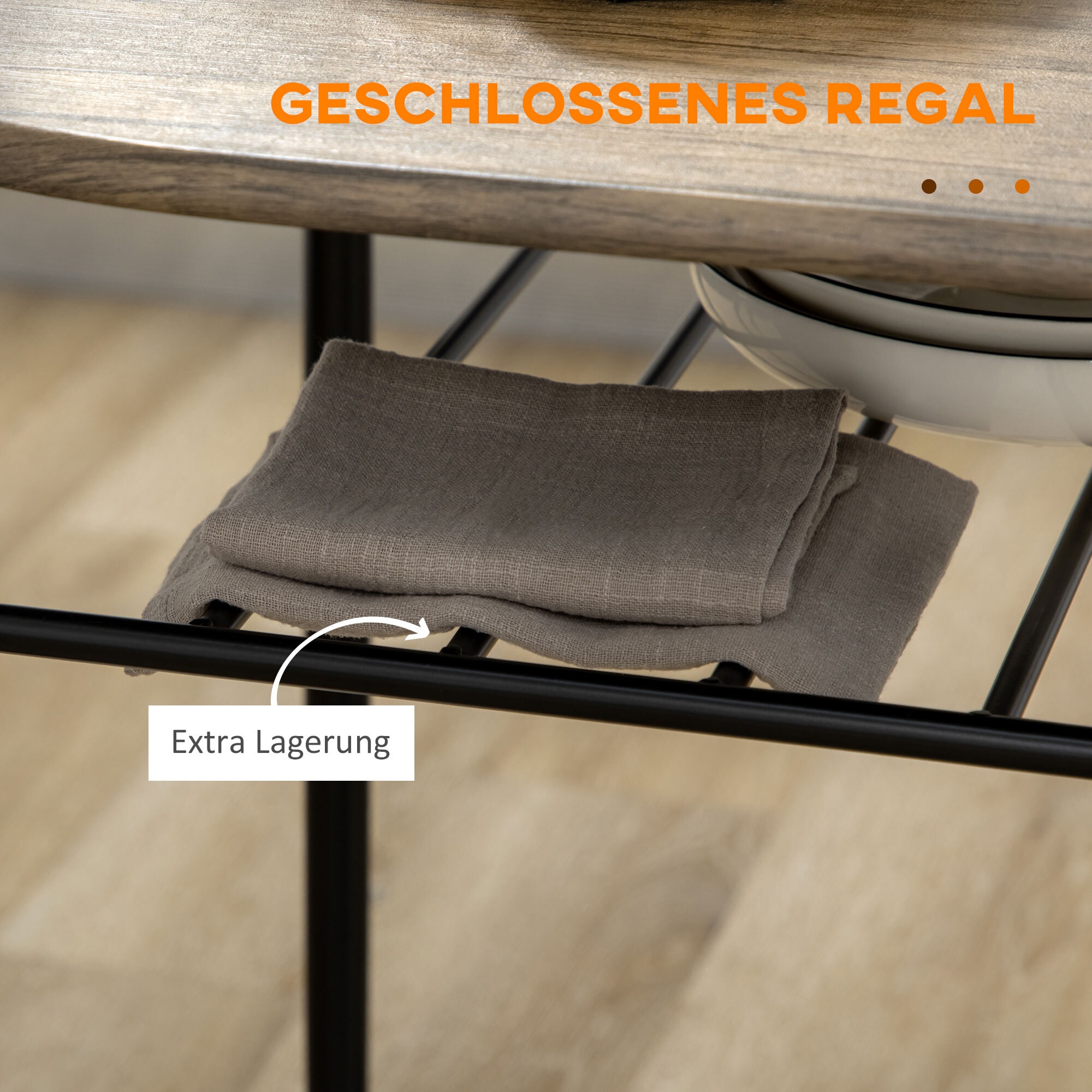 HOMCOM Essgruppe mit 2 Stühlen schwarz 80L x 53B x 74,5H cm