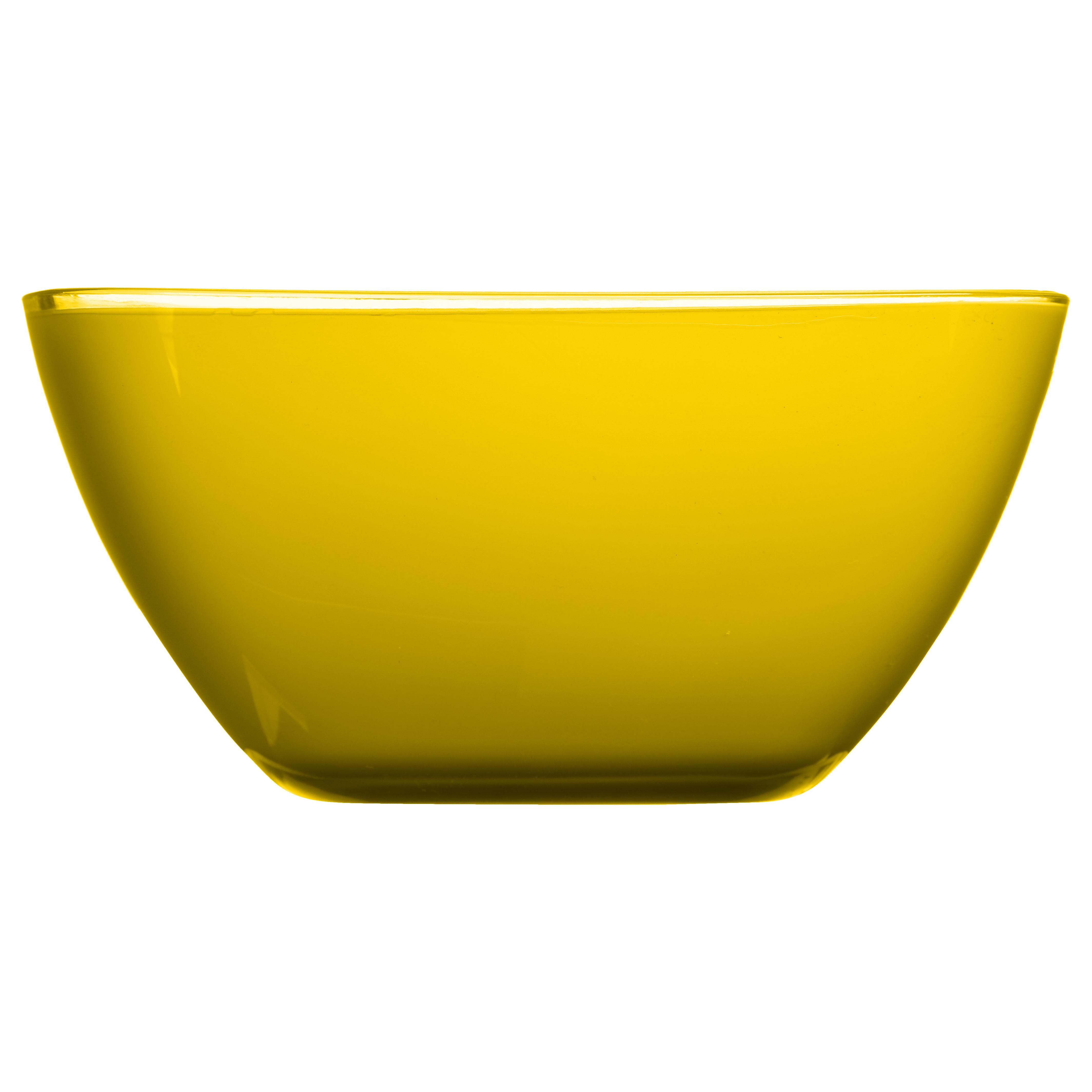 SALADIER SQUARE JAUNE 19CM