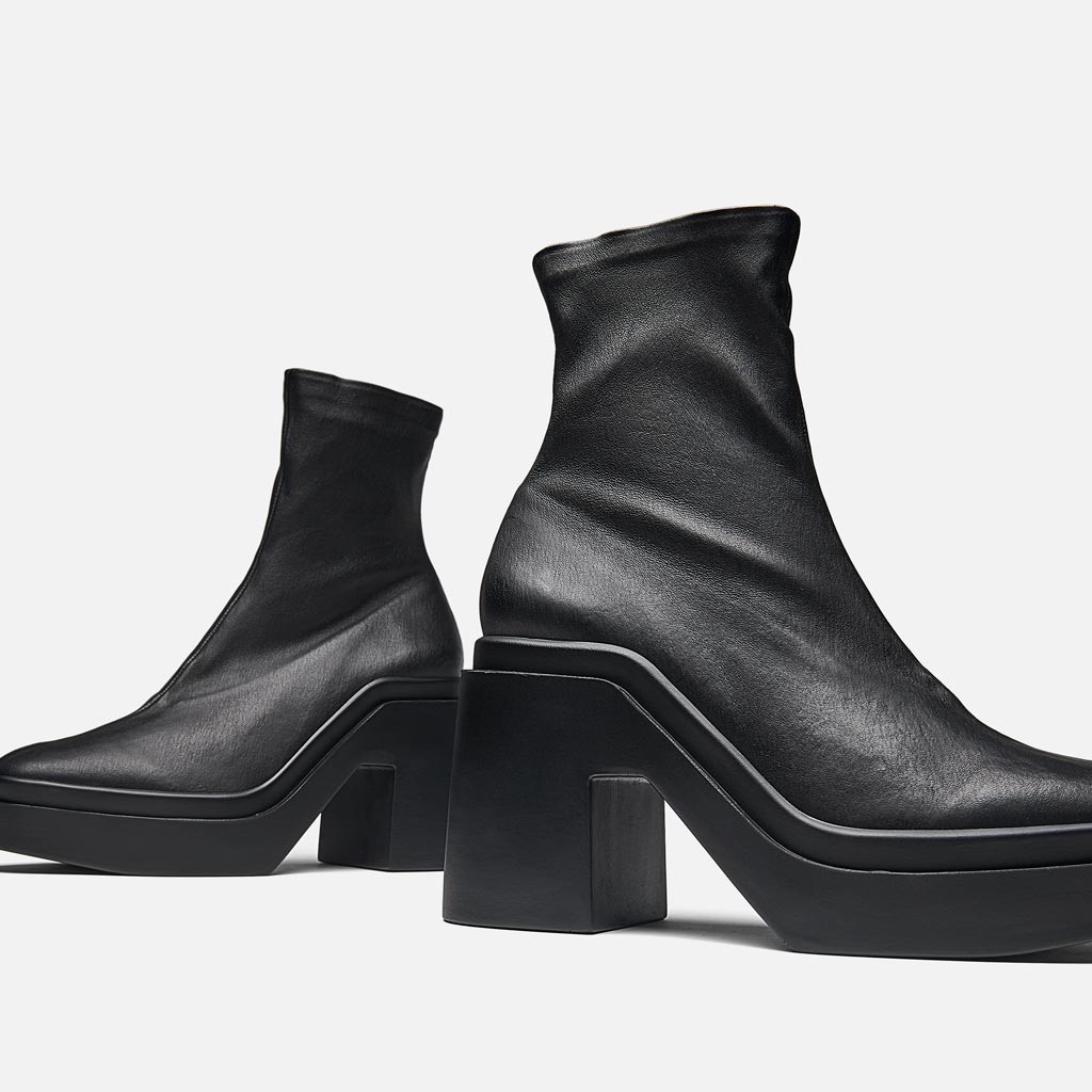 ANKLE BOOTS - NINA ankle boots, lambskin black
