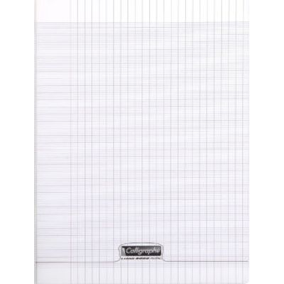 Calligraphe 8000 - Cahier polypro A4 (21x29,7 cm) - 96 pages- grands carreaux (Seyes) - disponible dans différentes couleurs