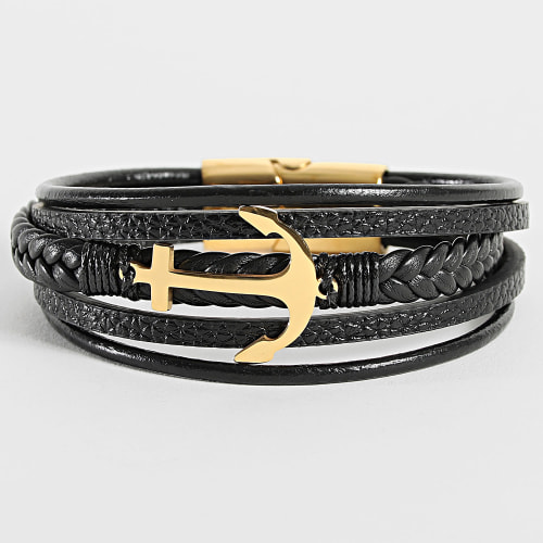 Bracelet Noir Doré