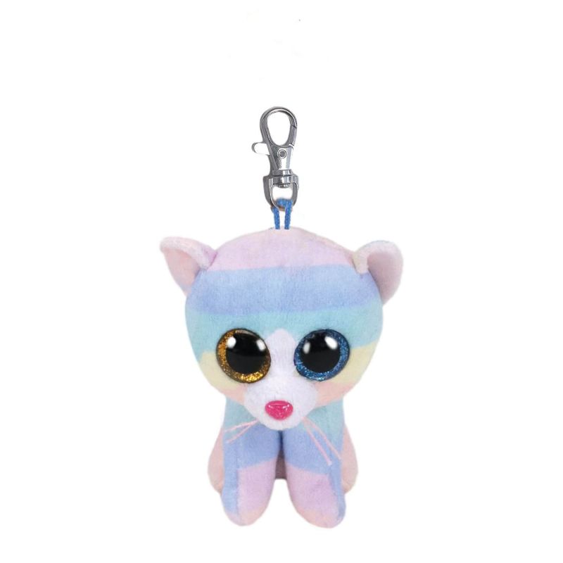Porte-clés peluche Beanie Boo's 9 cm Heather le chat