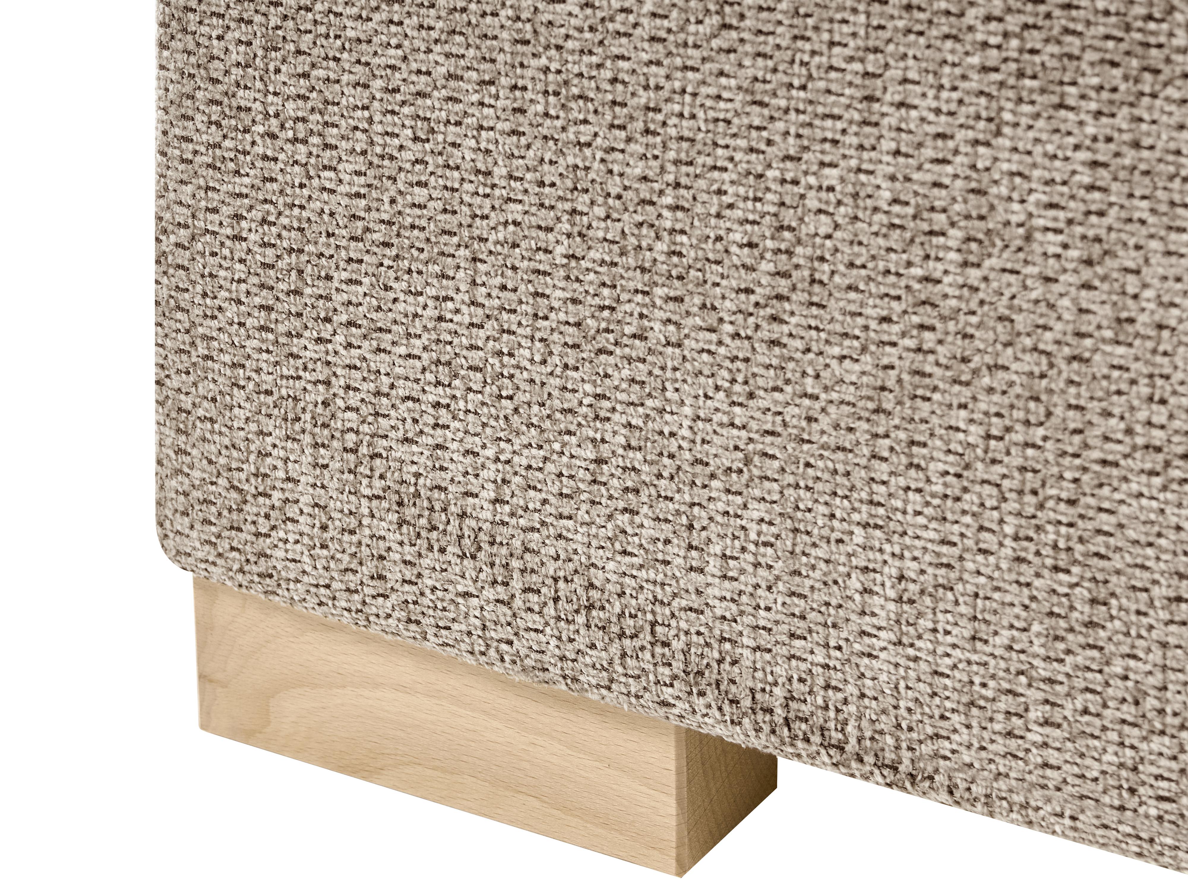 Boxspring met opbergruimte Stof MAJOR 90 x 200 cm Taupe