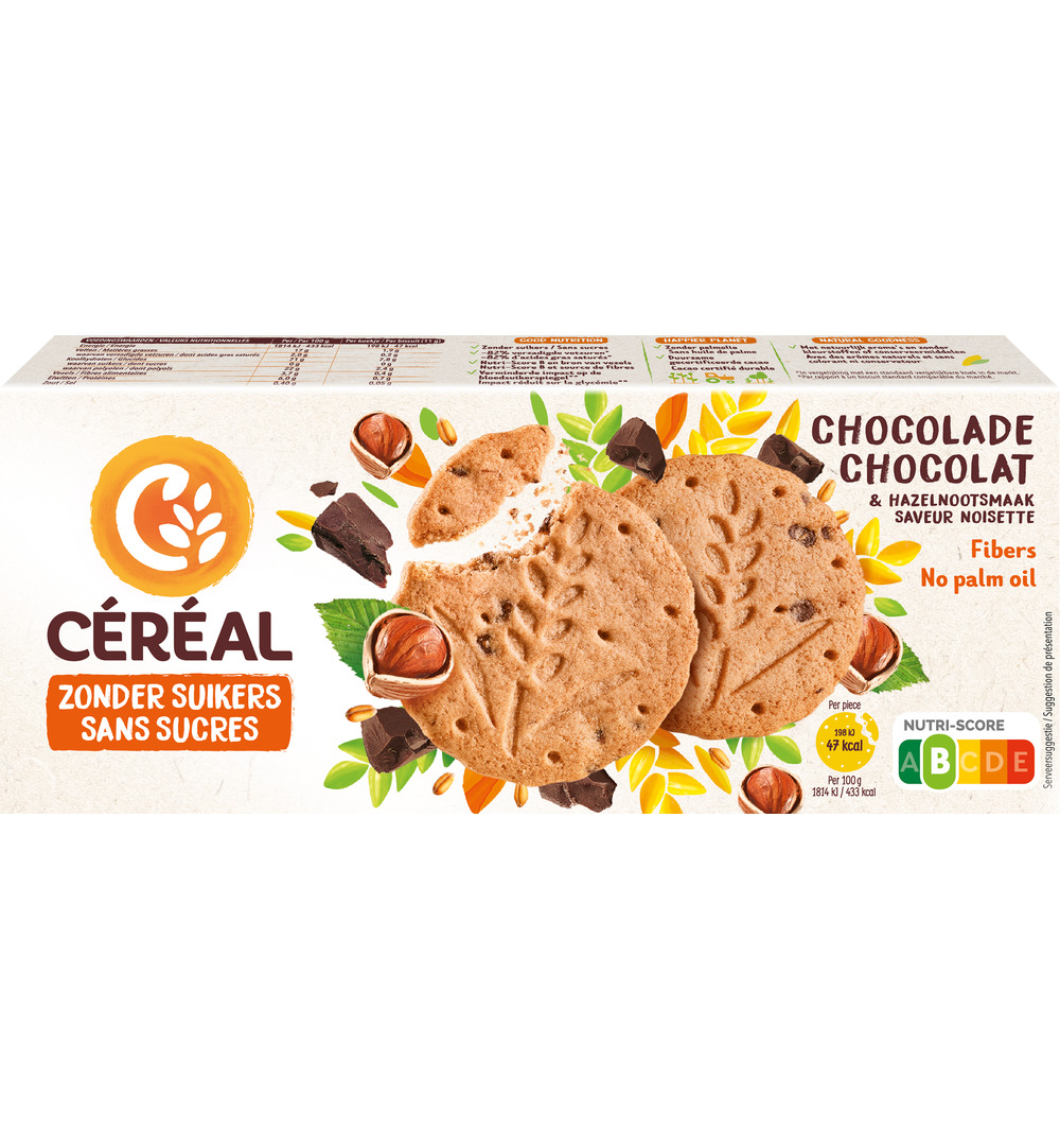 Céréal Zandkoek Hazelnoot Chocolade (132 gr)