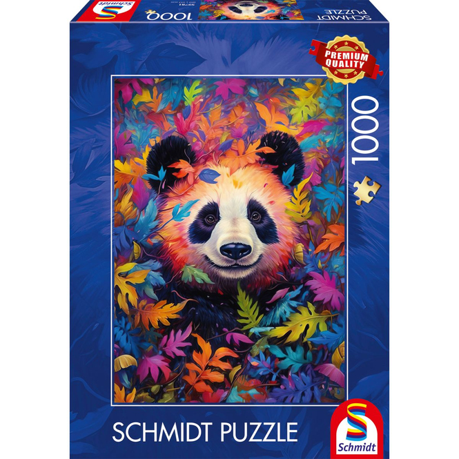 Puzzle - Pandabär im Regenbogenwald - 1000 Teile