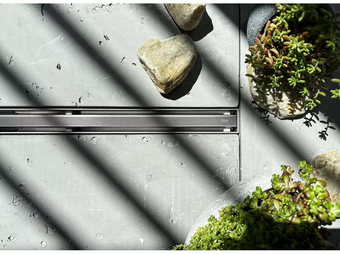 Drain Linéaire Rea Neox Slim Pro 500 Brush Steel