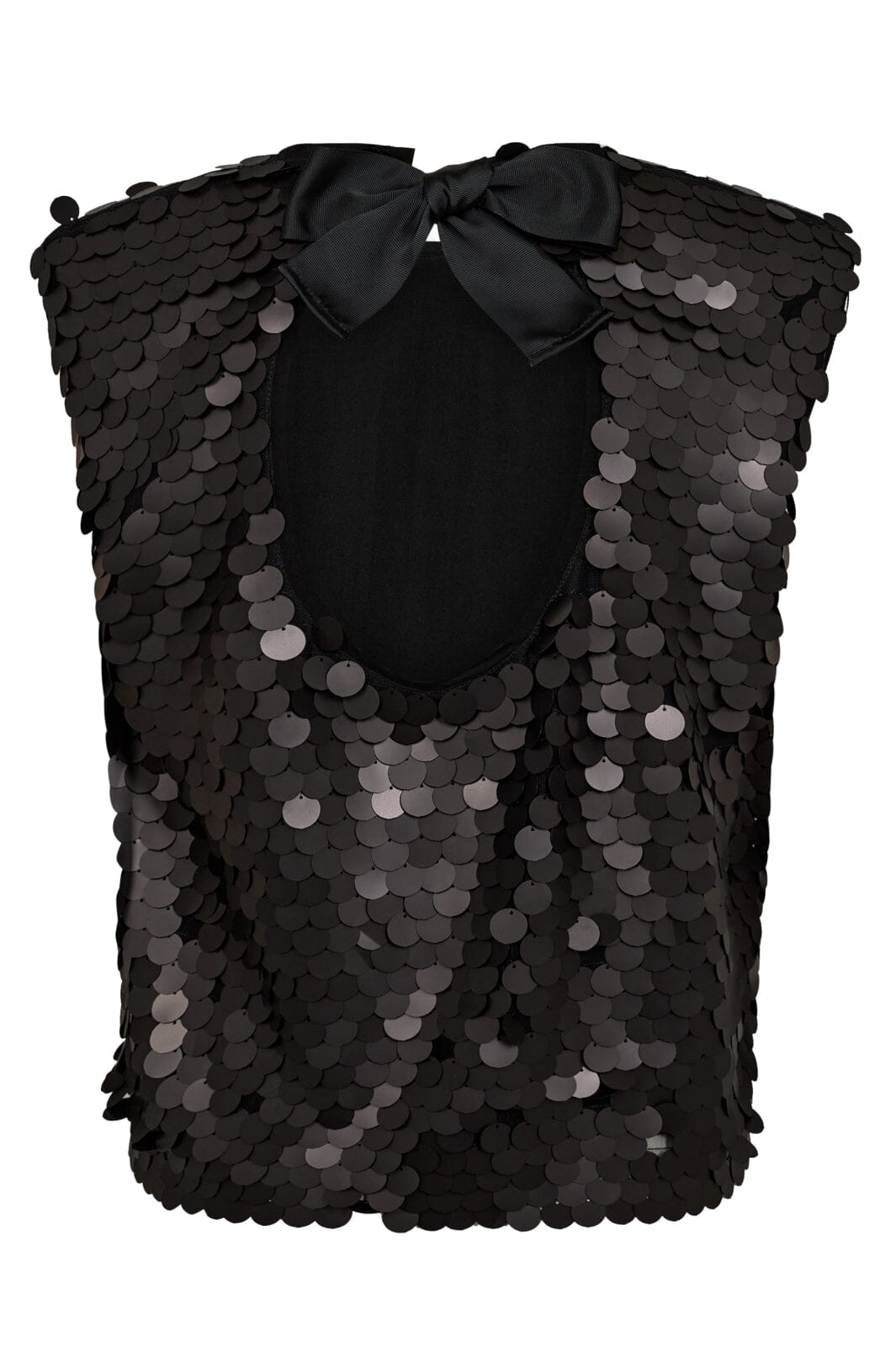 Co´Couture Maxicc Sequin Bow Top 35677 96 black