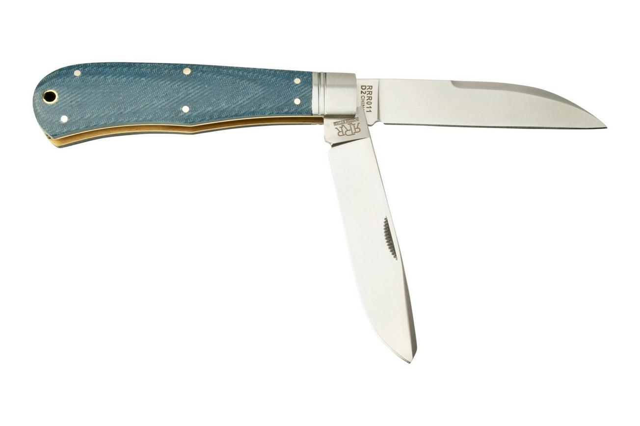 Rough Ryder Reserve Heavy Trapper Denim Micarta, RRR011 slipjoint zakmes