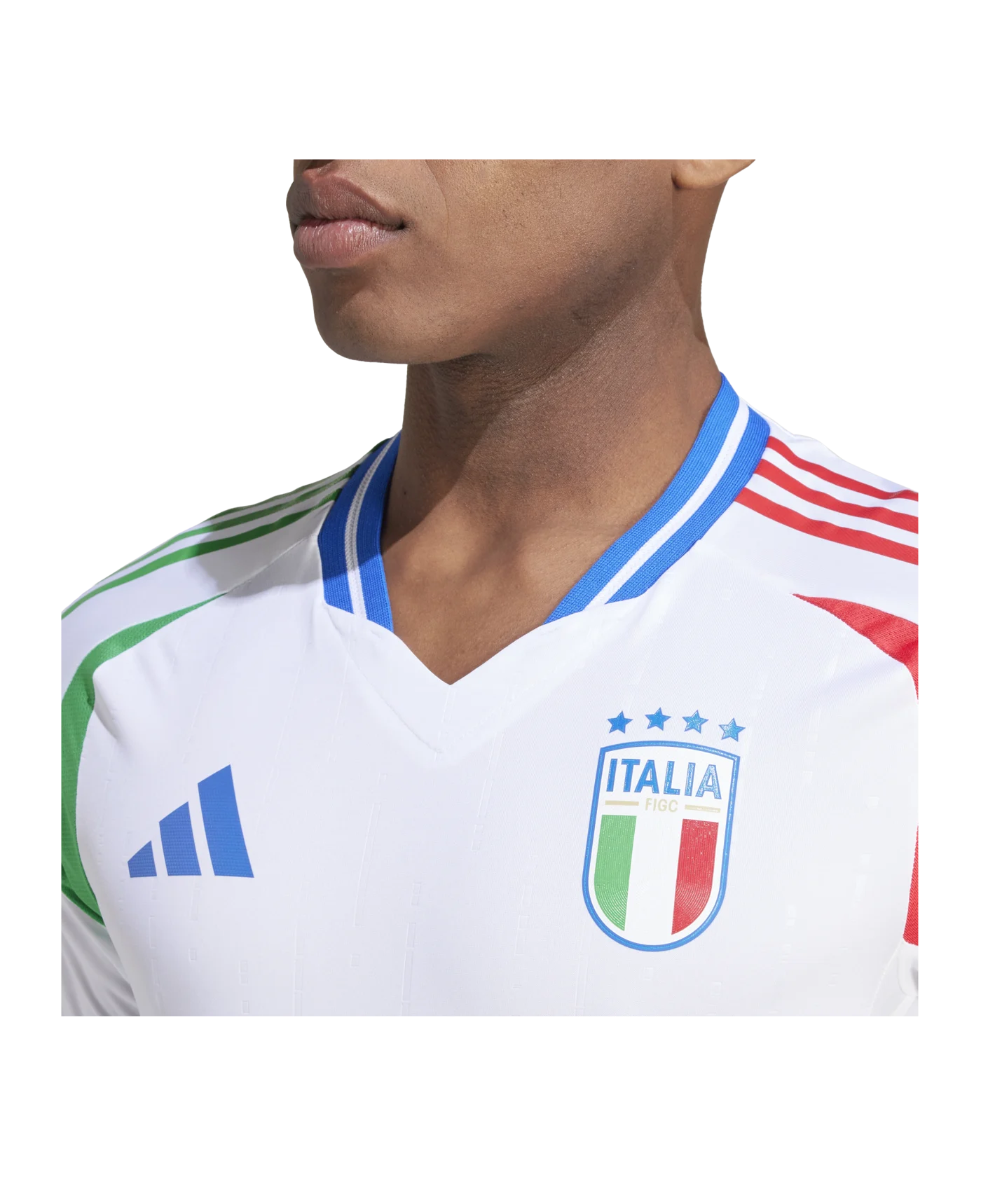 adidas Italien Auth. Trikot Away EM 2024 Weiss