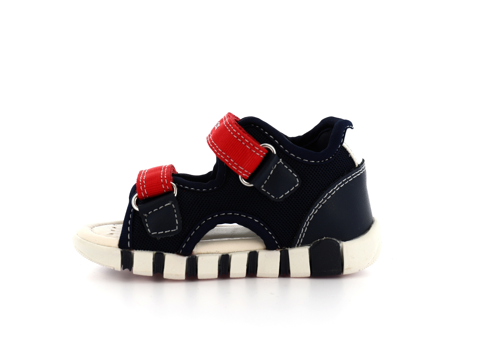 Geox-SANDAL IUPIDOO B455PA Matières combinées Marine Rouge