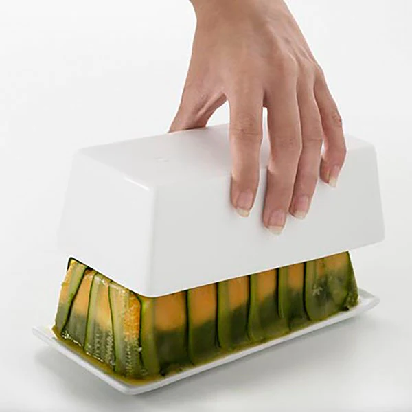 Terrine rectangulaire avec couvercle/plateau 