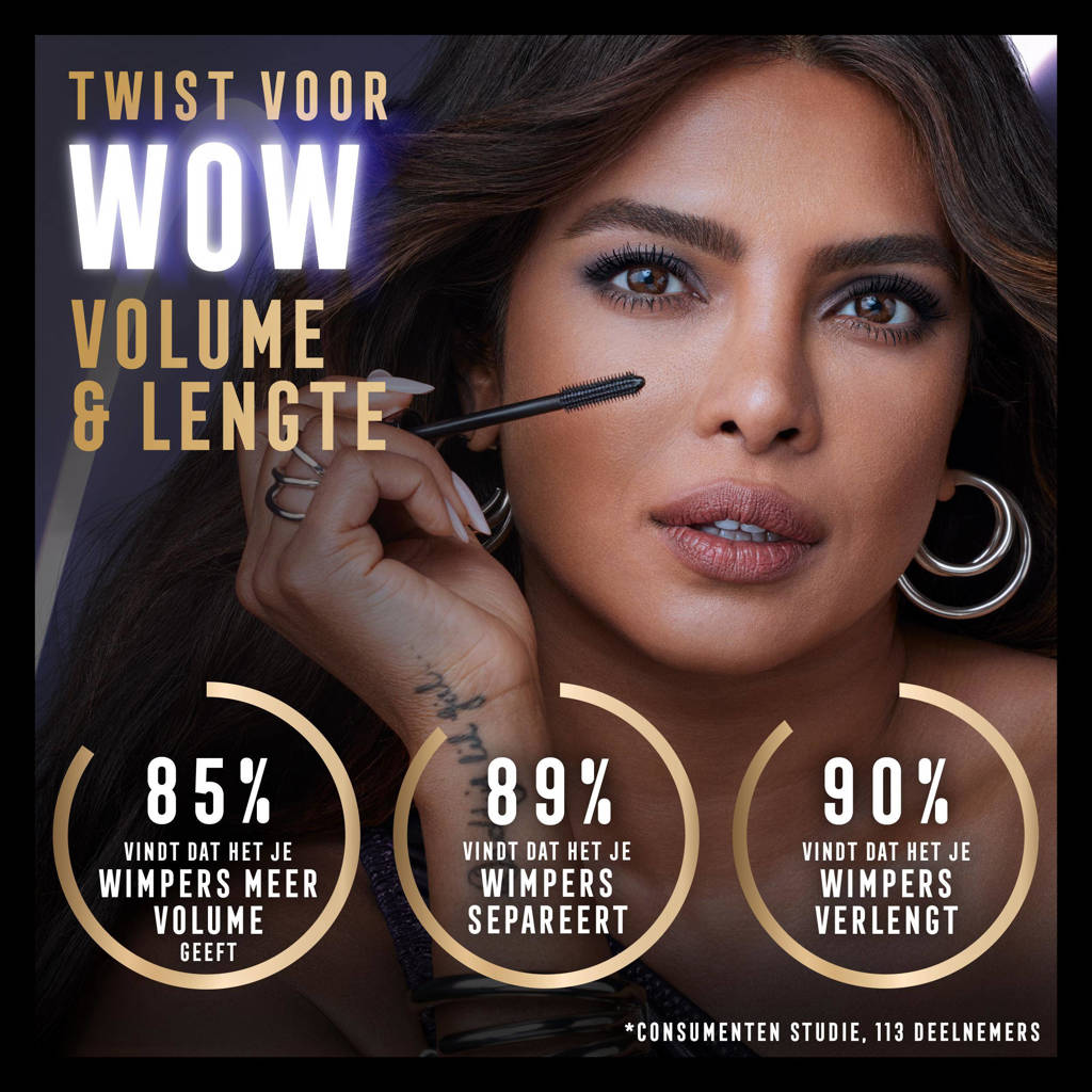Fijne mascara voor overdagMasterpiece 2In1 Lash Wow mascara - Midnight Black