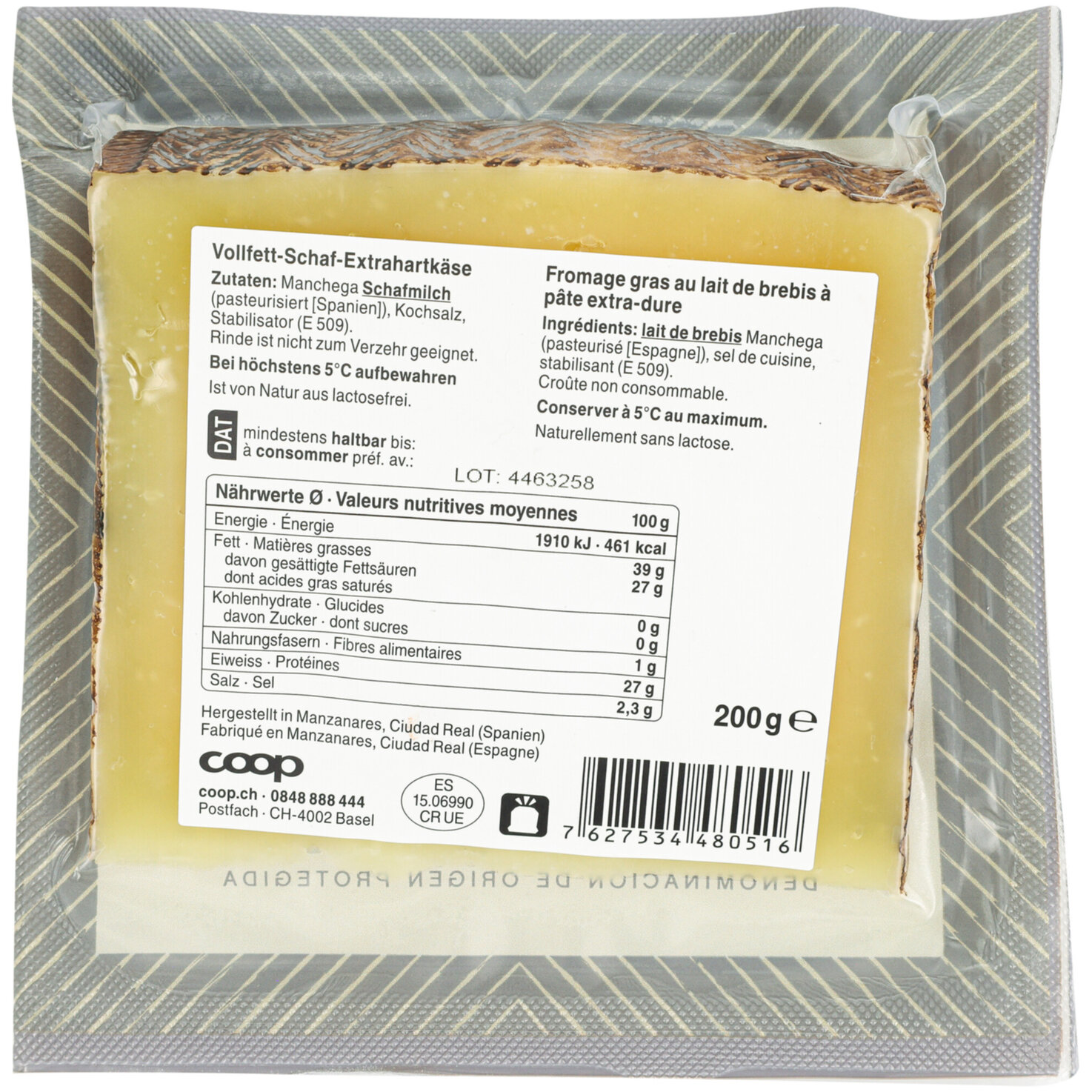 Manchego DOP mittelreif