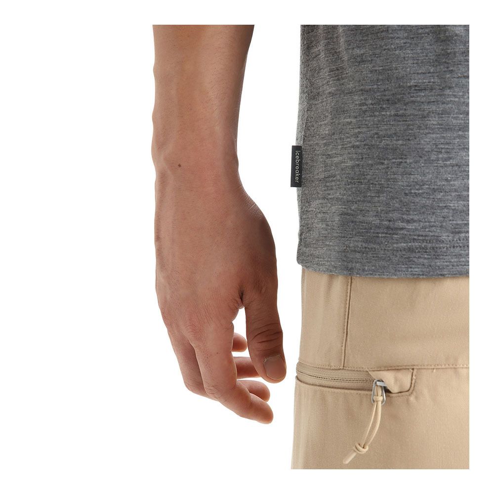 Icebreaker TECH LITE II - Tee-shirt Homme gritstone hthr