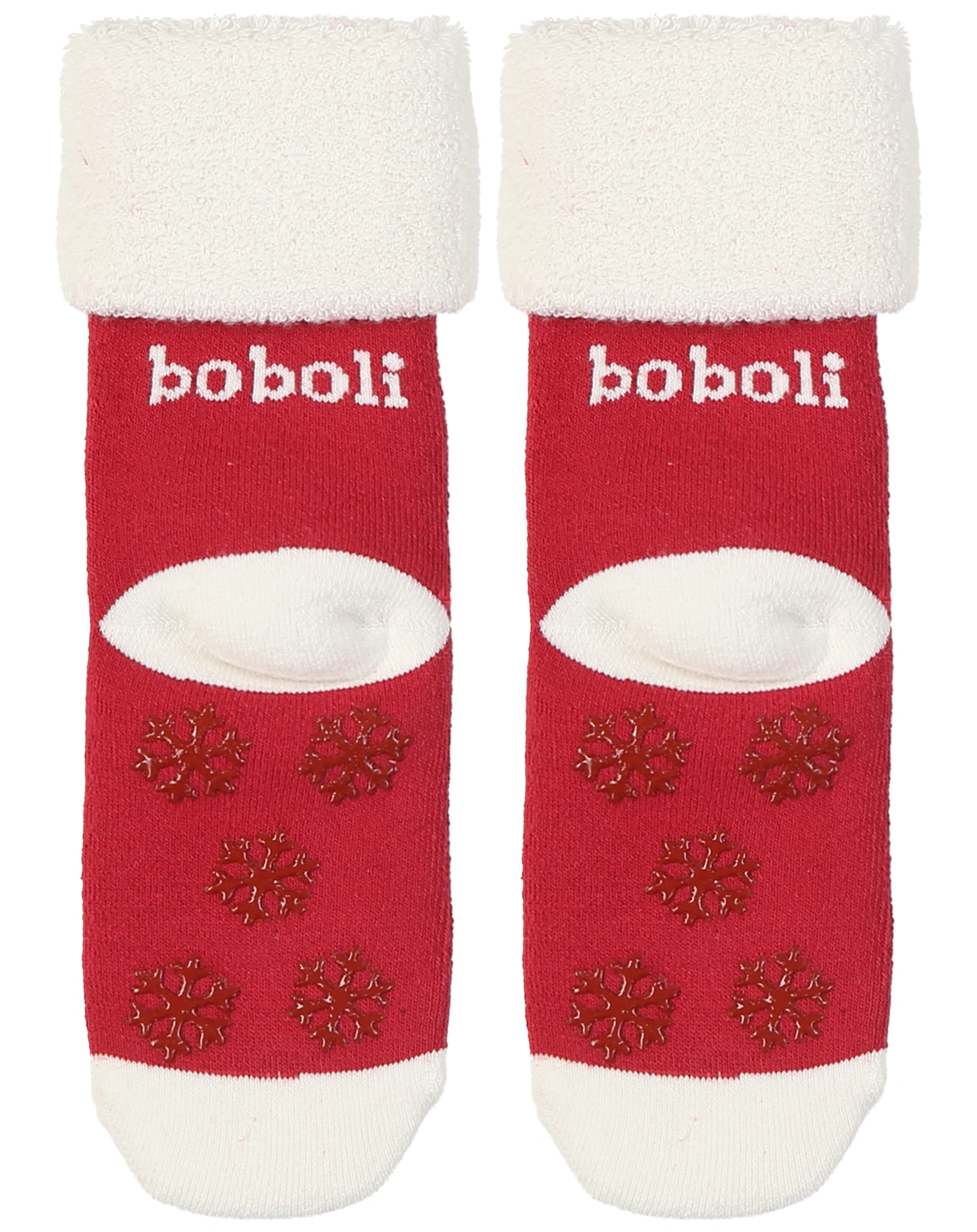 Strümpfe HO HO HO in rubin