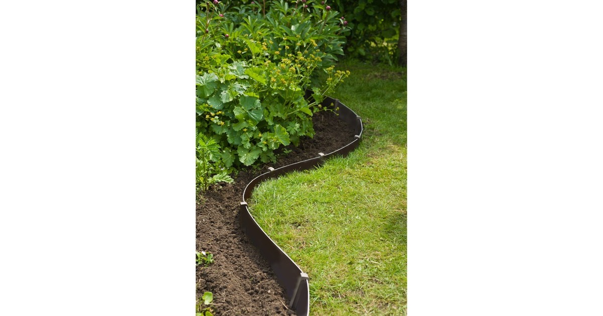 NatureBorderrand H7,5cm x 10m begrenzing  (Zwart)